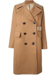 double-breasted mid-length coat Sacai