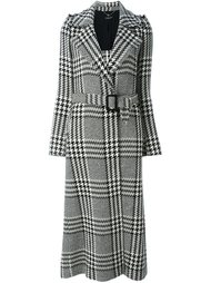 houndstooth check long coat Twin-Set