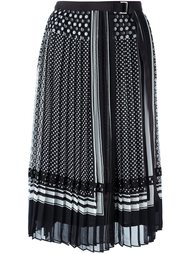 pleated printed skirt Sacai