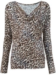 animal print blouse Majestic Filatures