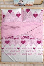 Постельное белье 2,0 сп. LOVE ME