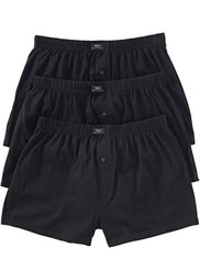 Трусы (3 пары) (черный/синий/красный) Bonprix