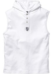 Майка Slim Fit с капюшоном (темно-оливковый) Bonprix