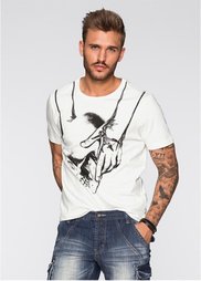Футболка Slim Fit (цвет белой шерсти) Bonprix