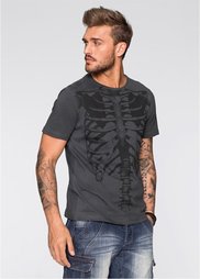 Футболка Slim Fit (антрацитовый) Bonprix