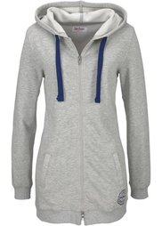 Удлиненная трикотажная куртка (синий) Bonprix