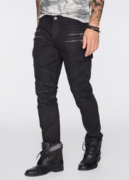 Джинсы-суперстретч Slim Fit Straight, длина (в дюймах) 32 (черный деним) Bonprix