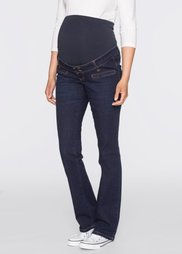 Для будущих мам: джинсы Bootcut (темно-синий «потертый») Bonprix