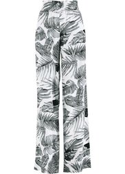 Брюки с принтом (белый/фисташковый с рисунком) Bonprix