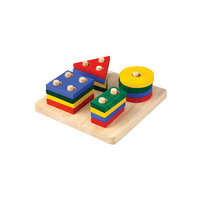 Сортер "Доска с геометрическими фигурами", Plan Toys