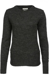 Удлиненный шерстяной пуловер с круглым вырезом Isabel Marant Etoile