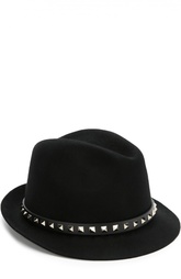 Шляпа Rockstud с кожаной отделкой Valentino