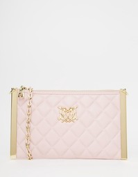 Стеганая сумка через плечо Love Moschino - Розовый