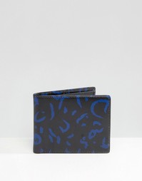 Синий бумажник Smith And Canova - Черный