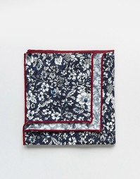 Квадратный платок для пиджака с цветочным принтом в коробке 7X