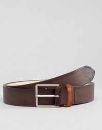 Коричневый кожаный ремень Paul Smith - Коричневый