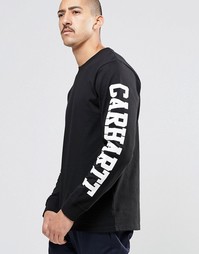 Лонгслив с принтом на рукаве Carhartt WIP College - Черный