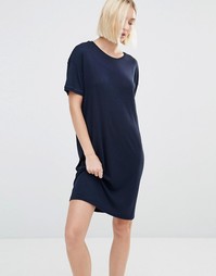 Платье-футболка Selected Elva - Темно-синий