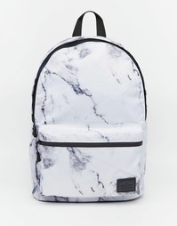 Рюкзак с мраморным принтом ASOS - Белый