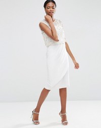 Платье миди ASOS - Кремовый