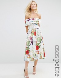 Платье для выпускного с цветочным принтом ASOS PETITE - Мульти