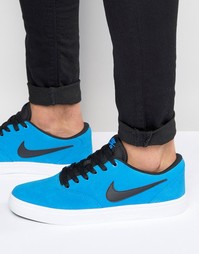Голубые кроссовки Nike SB Check Solar 843895-401 - Синий