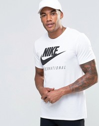 Белая футболка с логотипом Nike International 803891-100 - Белый