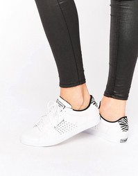 Белые кроссовки со вставками с принтом под зебру Le Coq Sportif Arthur
