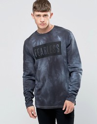 Свитшот с принтом тай-дай ASOS - Синий