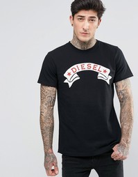 Футболка с логотипом Diesel T-Diego-GH - Черный