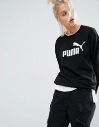 Свитшот с круглым вырезом и классическим логотипом Puma