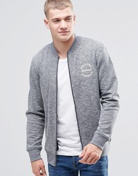 Трикотажная куртка-пилот на молнии с логотипом Jack &amp; Jones