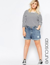 Винтажные шорты цвета индиго с акцентными карманами ASOS CURVE