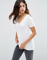 Футболка с короткими рукавами и удлиненной спинкой ASOS The New Foreve