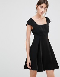 Приталенное платье мини BCBG - Черный 001