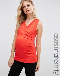 Топ без рукавов и с запахом для кормящих мам ASOS Maternity