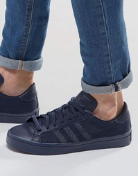 Синие кроссовки adidas Originals Court Vantage S76202 - Синий