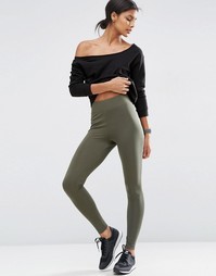 Леггинсы с широким поясом ASOS - Хаки