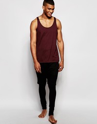 Черные домашние трикотажные шорты с меггинсами ASOS - Черный