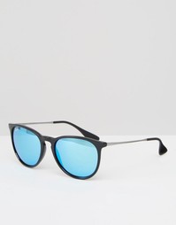 Круглые солнцезащитные очки с голубыми линзами Ray-Ban - Синий