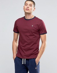 Футболка с маленьким логотипом Fila Vintage Ringer - Burgundy