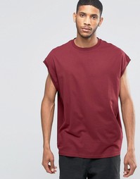 Свободная бордовая футболка ASOS - Burgundy