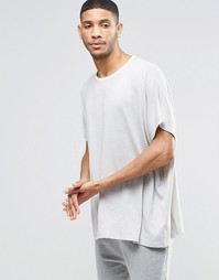 Oversize-футболка в стиле casual ASOS - Серый