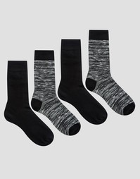 Комплект из 4 пар носков Jack &amp; Jones - Черный