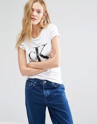 Футболка с логотипом Calvin Klein - Снежно-белый
