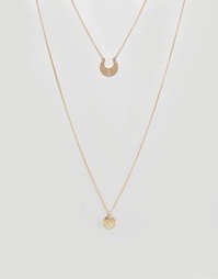 Филигранное ожерелье в несколько рядов ASOS - Золотой