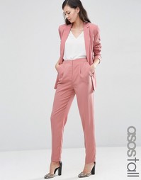 Зауженные брюки ASOS TALL Lux - Розовая роза