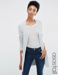 Кардиган крупной вязки ASOS TALL Ultimate - Серый