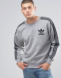 Свитшот с круглым вырезом adidas Originals Adicolour B10716 - Серый