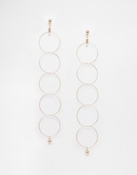 Универсальные серьги-кольца ASOS - Золотой